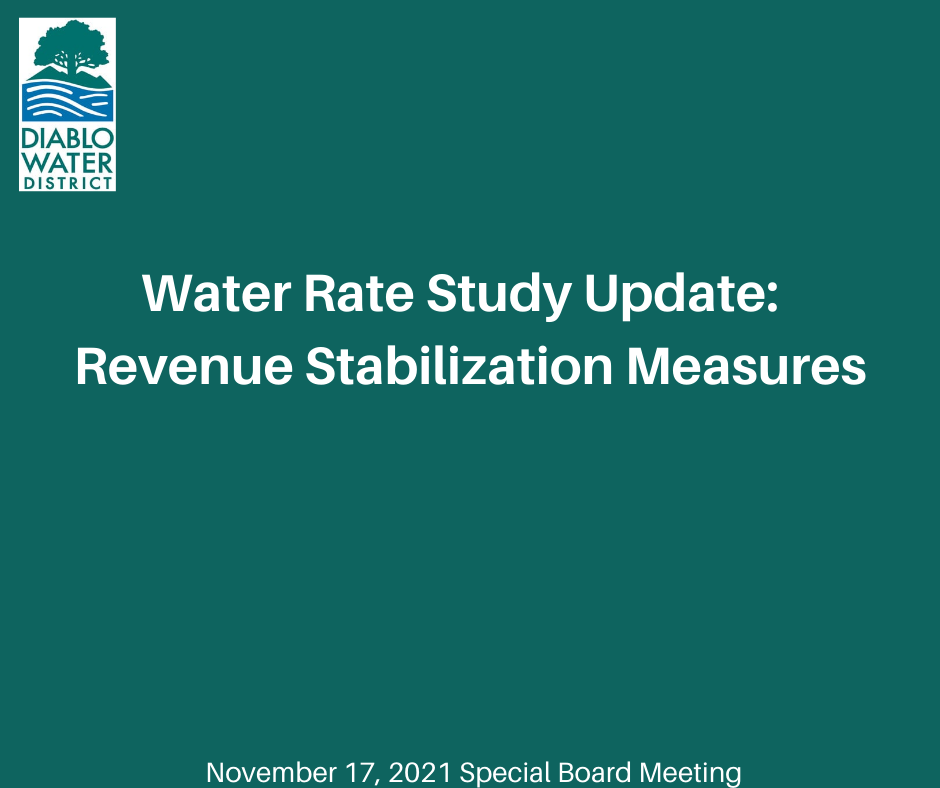 Water Rate Study Update - Additional Revenue Stabilization