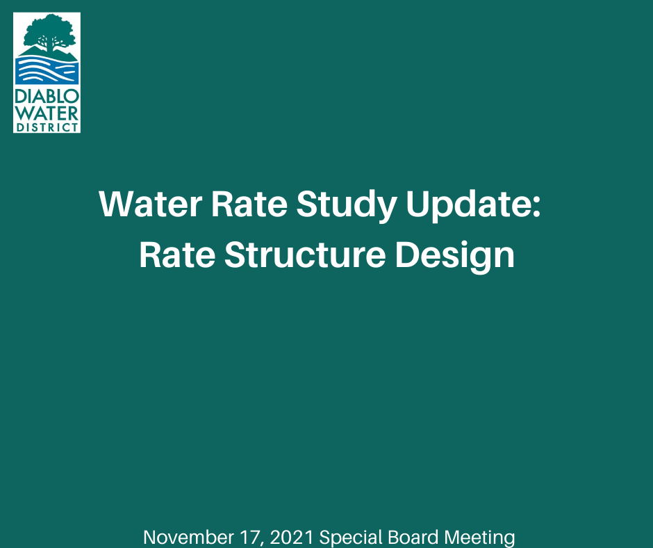 Water Rate Study Update - Rate Structure Design
